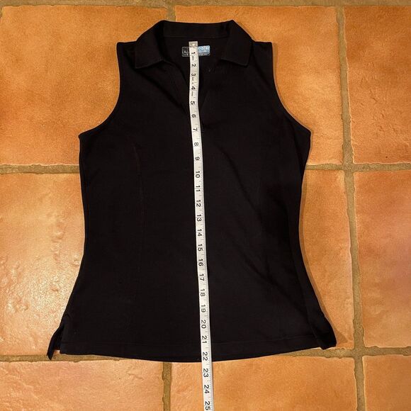 LPGA Black Golf Sleeveless V-Neck Shirt Tank Top Womens XS - Picture 4 of 8